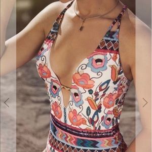 Never Worn! Funky Floral One-Piece Swimsuit